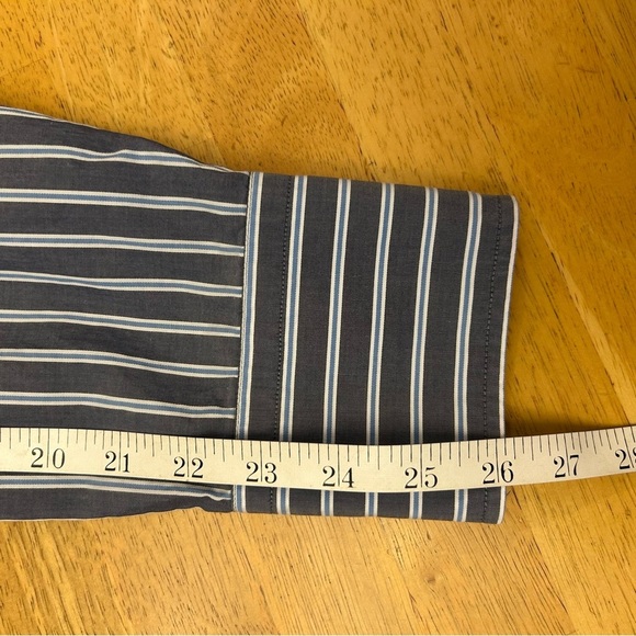 BOSS HUGO BOSS Men's Gray Striped Shirt XXL regular - Picture 6 of 10